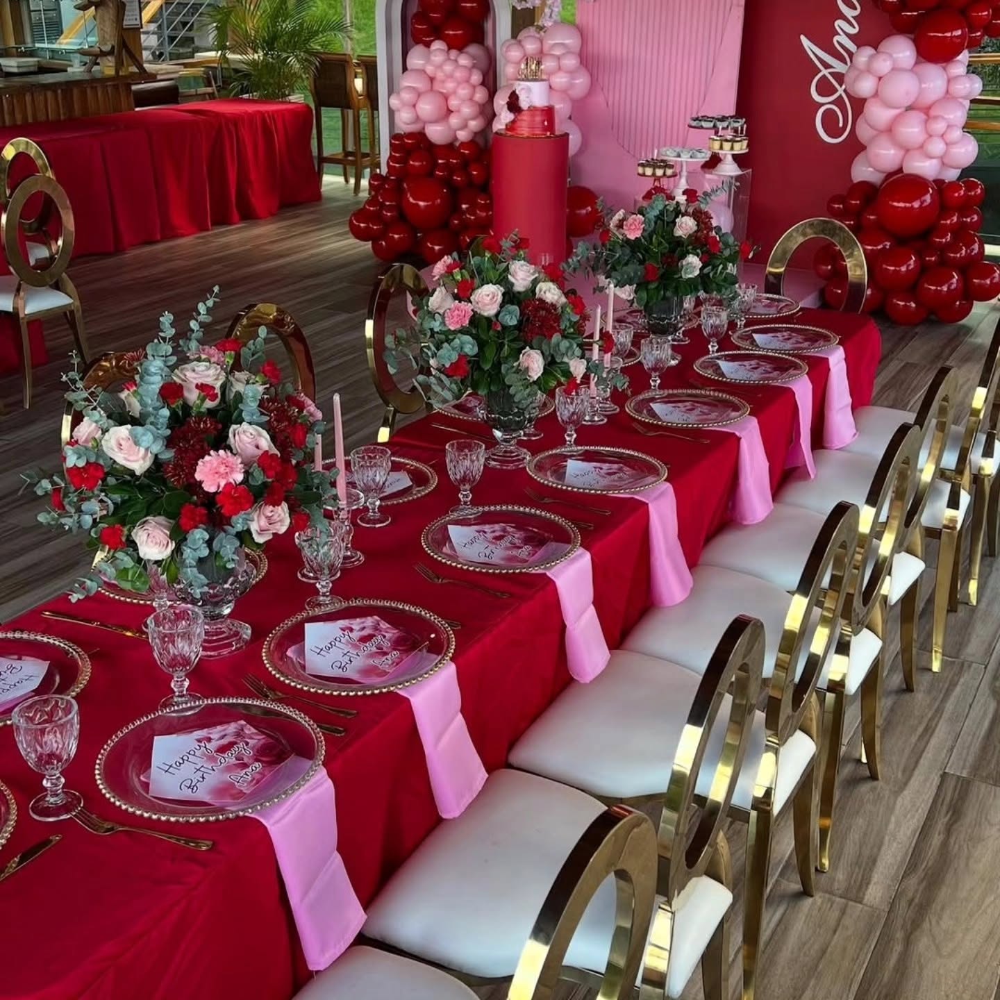 Premier Events & Decor adults balloon birthday styling